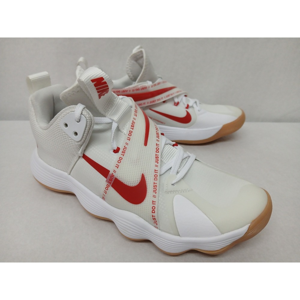 Nike React Hyperset Men's White Red‎ Indoor Court Shoes CI2955-160 Size 9